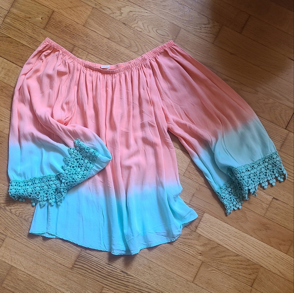 2/$45 Surf Gypsy Off The Shoulder Top